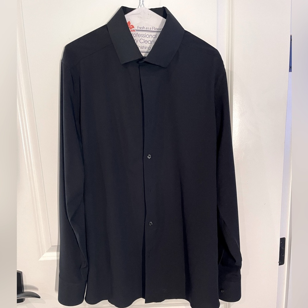 State and Liberty Solid Black Dress Shirt. “The Von”